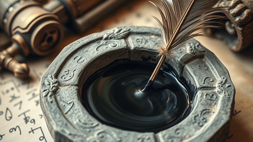 ancient inks from natural materials
