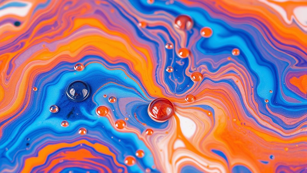 colorful fluid artistic medium