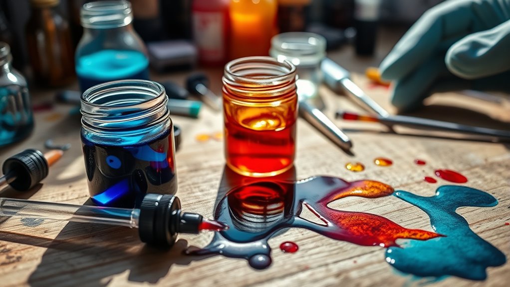 create colorful ink at home