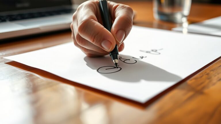 creating authentic handwritten signatures