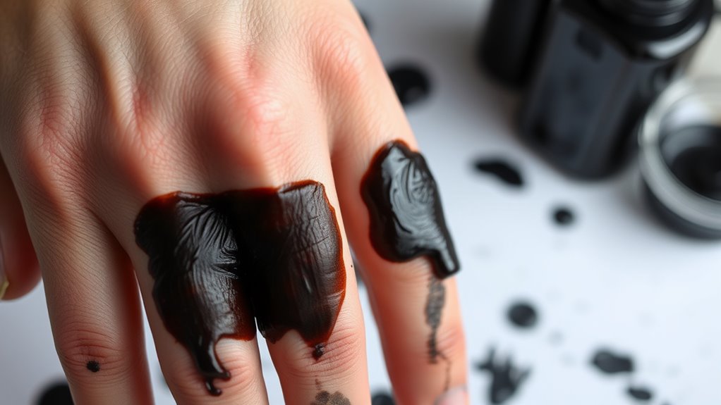 deep ink penetrates skin