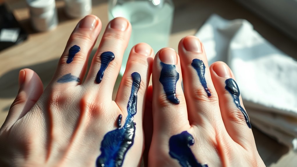 ink deeply penetrates skin