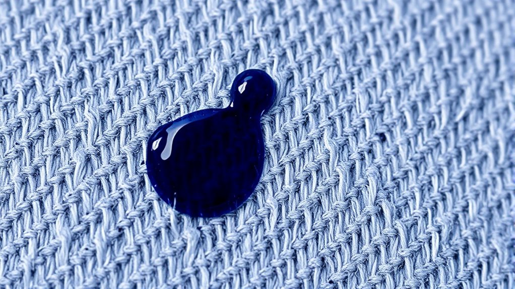 ink penetrates fabric fibers