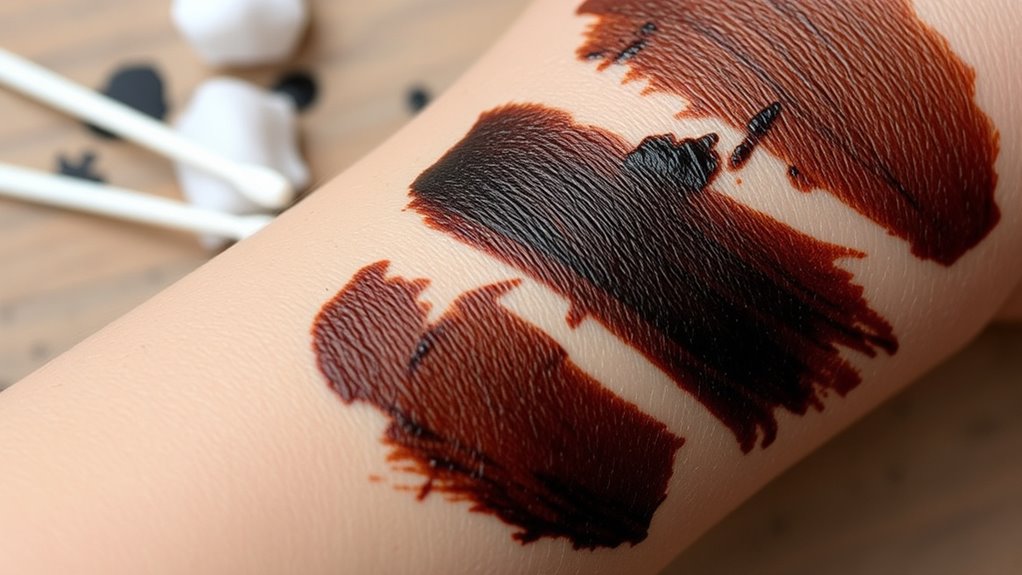 ink penetrates skin pores