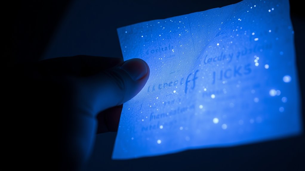 invisible ink reveals secrets