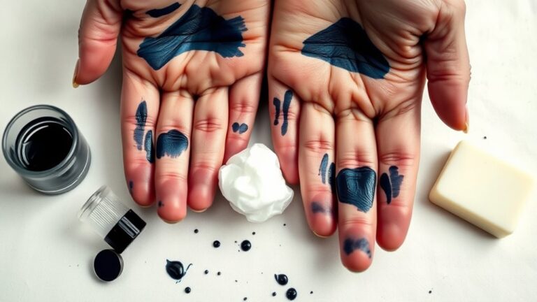removing ink from hands