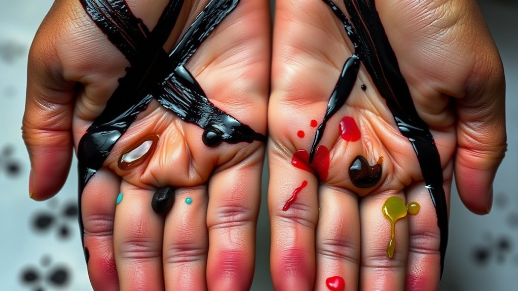 removing ink from hands