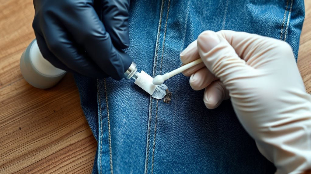 removing ink from jeans