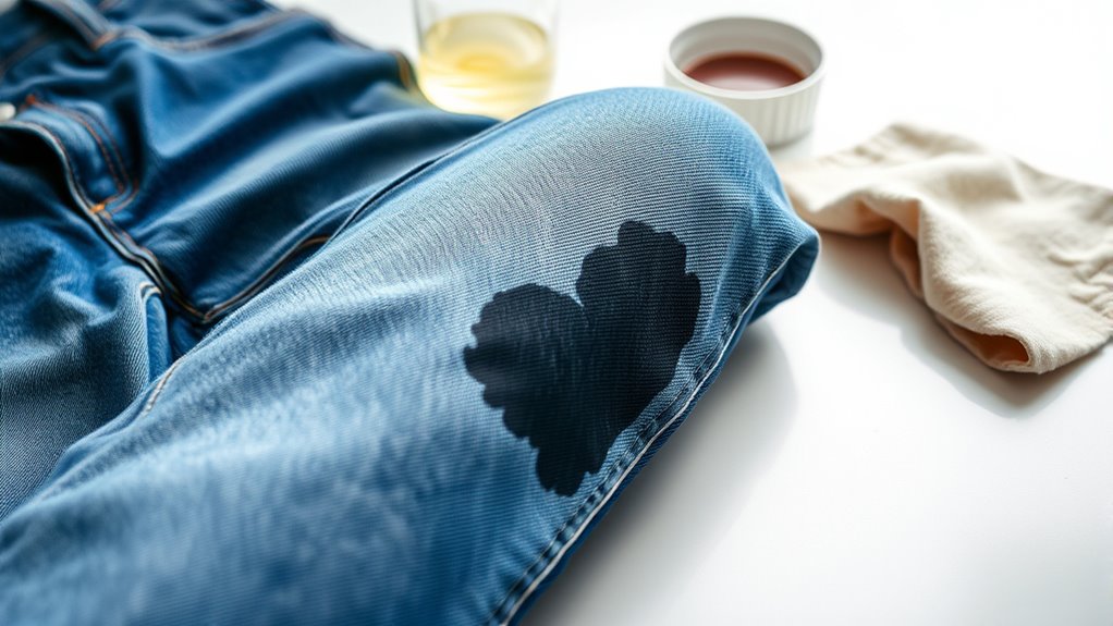 removing ink from jeans