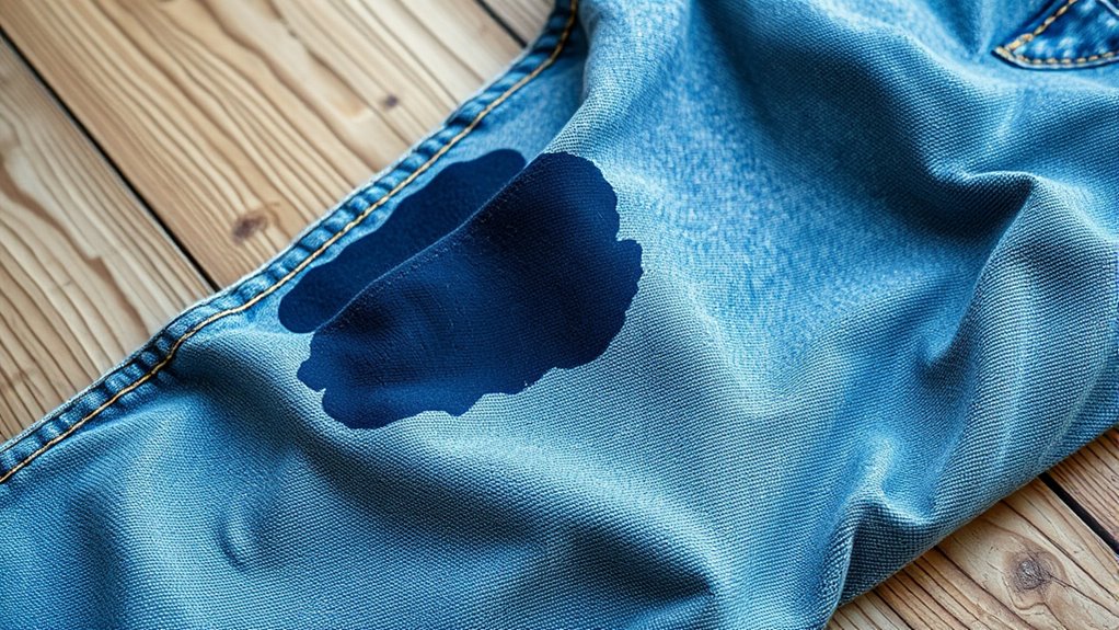 removing ink from jeans