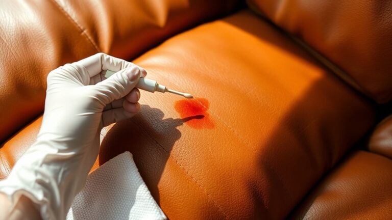 removing ink from leather