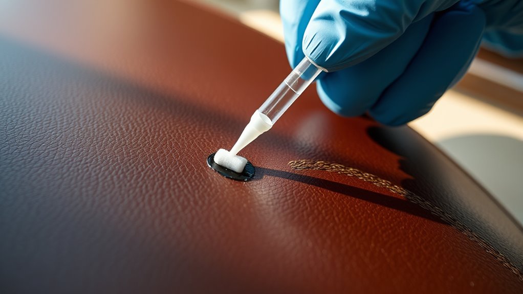 removing ink from leather