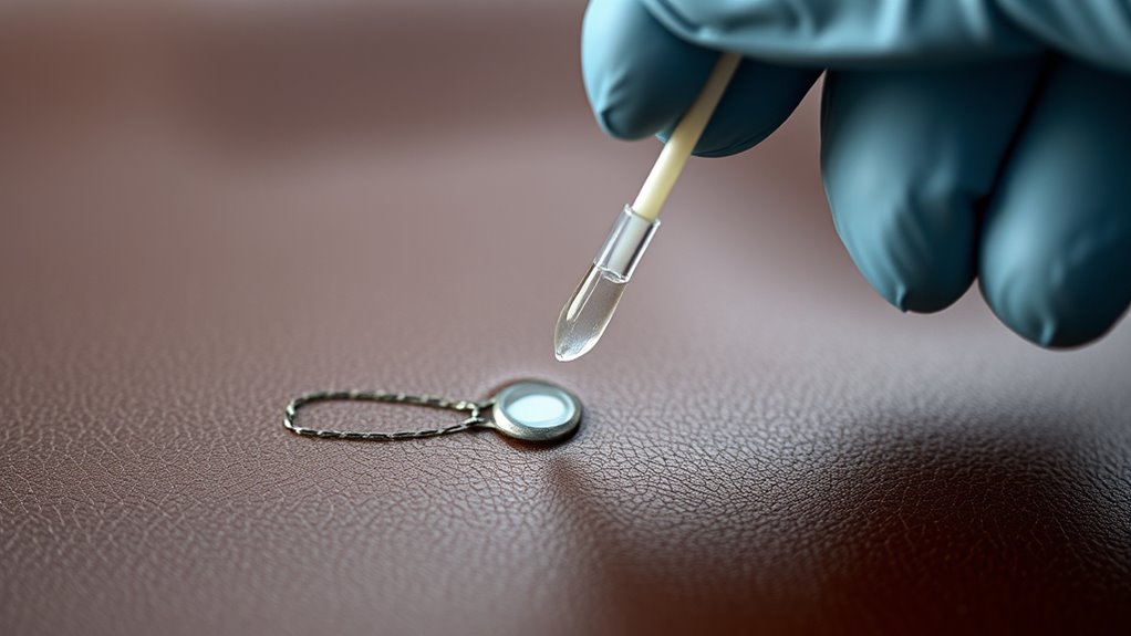 removing ink from leather