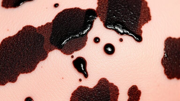 skin discoloration from ink