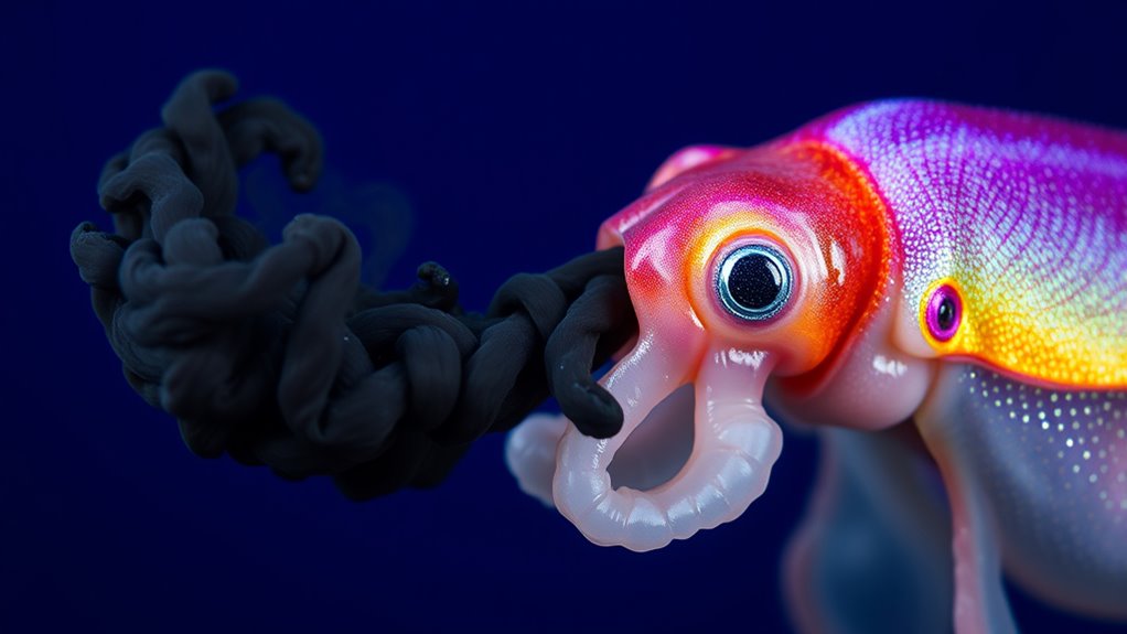 squid ink production mechanism