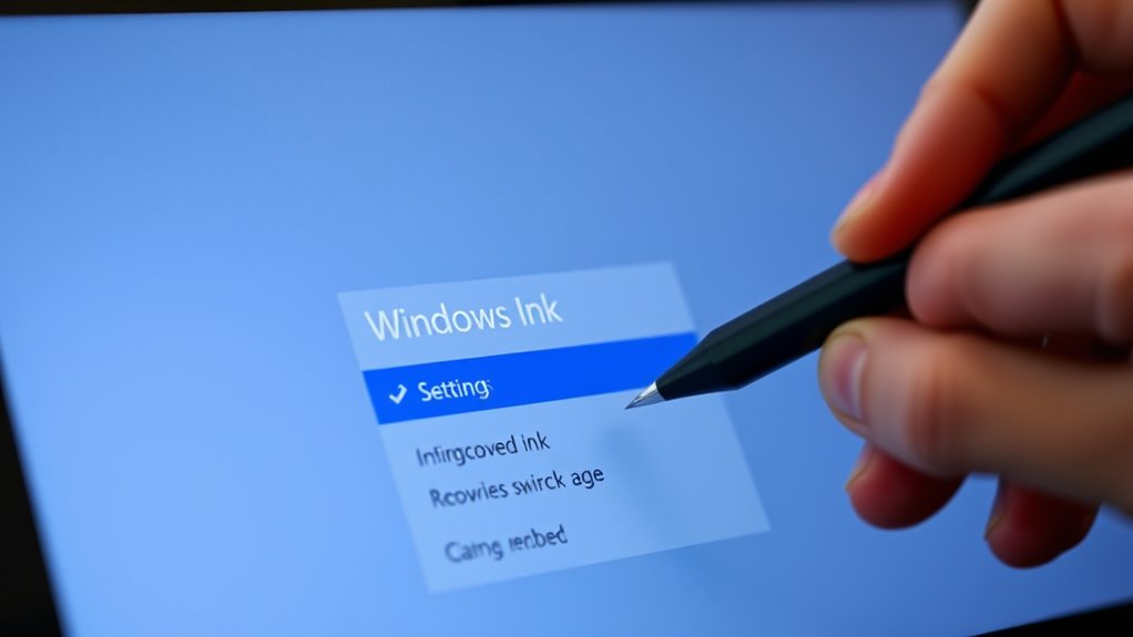 turn off windows ink