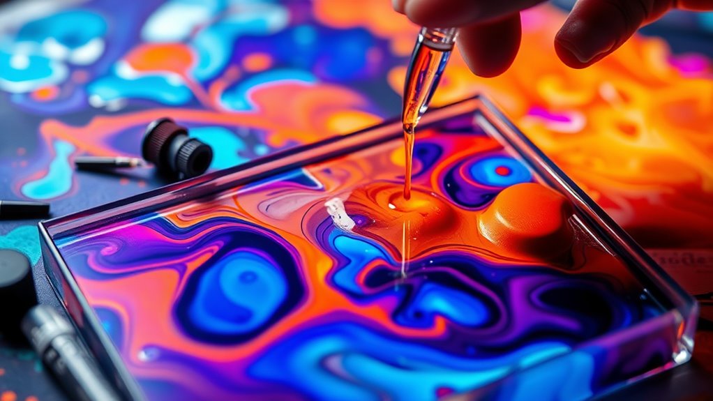 vibrant blending alcohol dyes