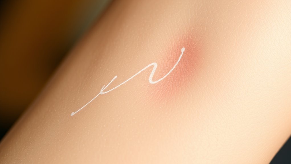 white ink causes more discomfort